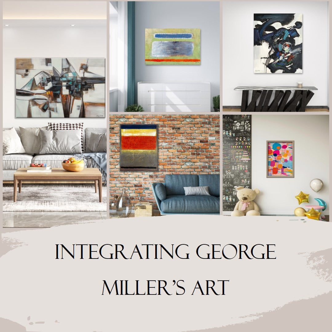George Miller's Abstract Painting for Modern Home Decor