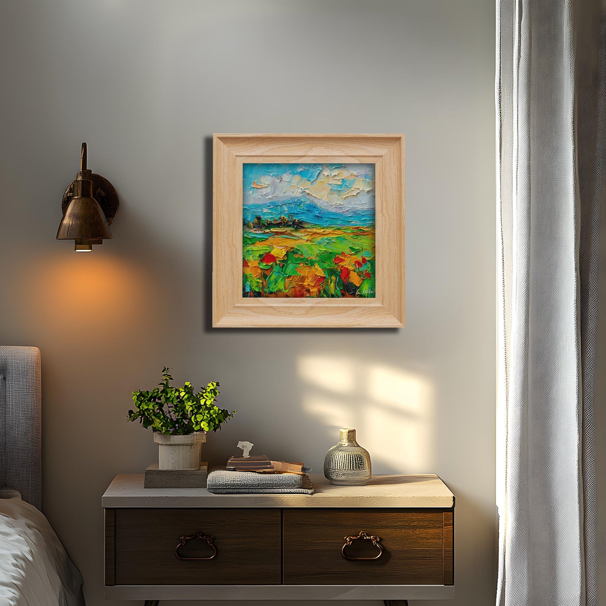 Vibrant Landscape Dreamscape - Original Abstract Expressionist Oil Painting - Modern Abstract Oil Painting