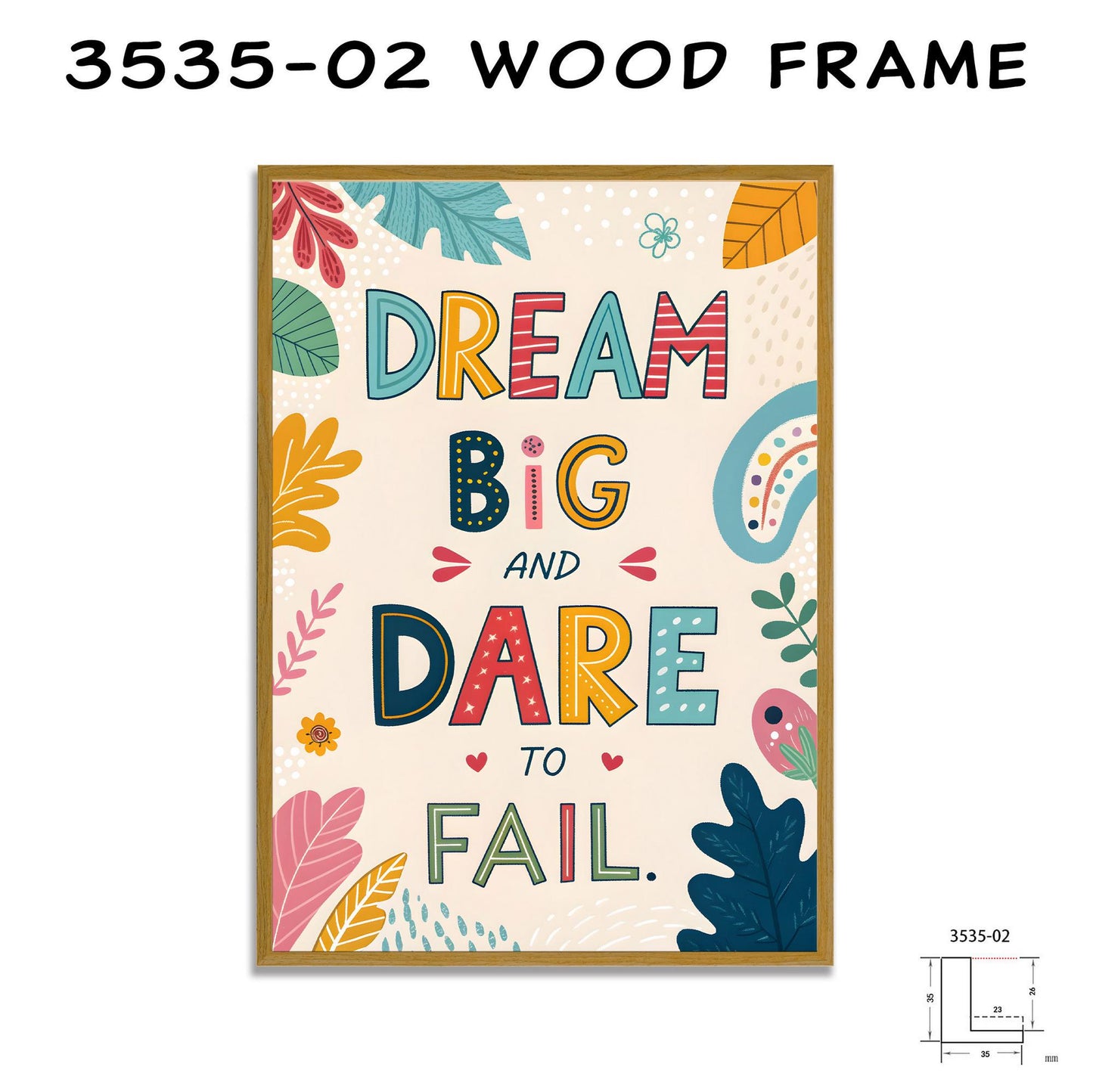 Inspirational Boho Decor | Dream Big Wall Art | Colorful Typography Print | Nursery Canvas | Digital Download