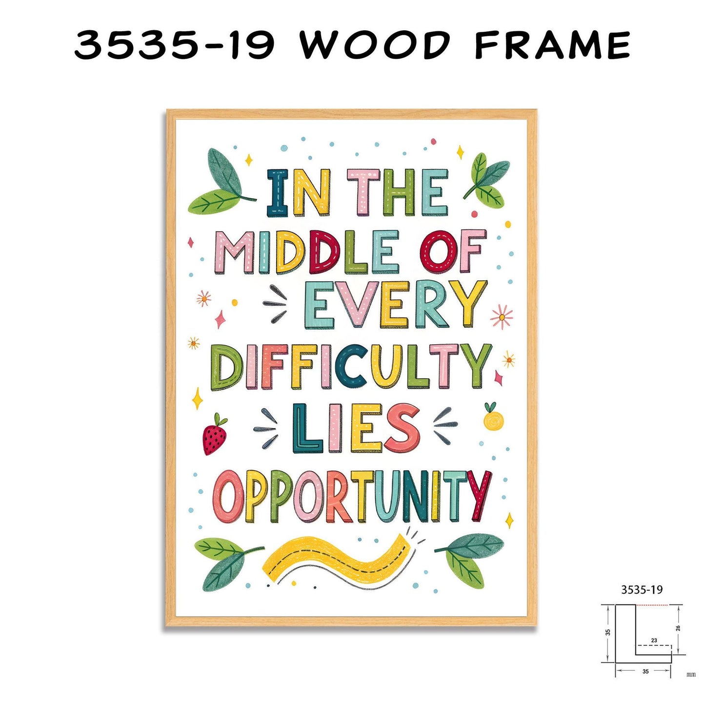 Resilience Booster Art - Opportunity Quote - Colorful George Miller Typography