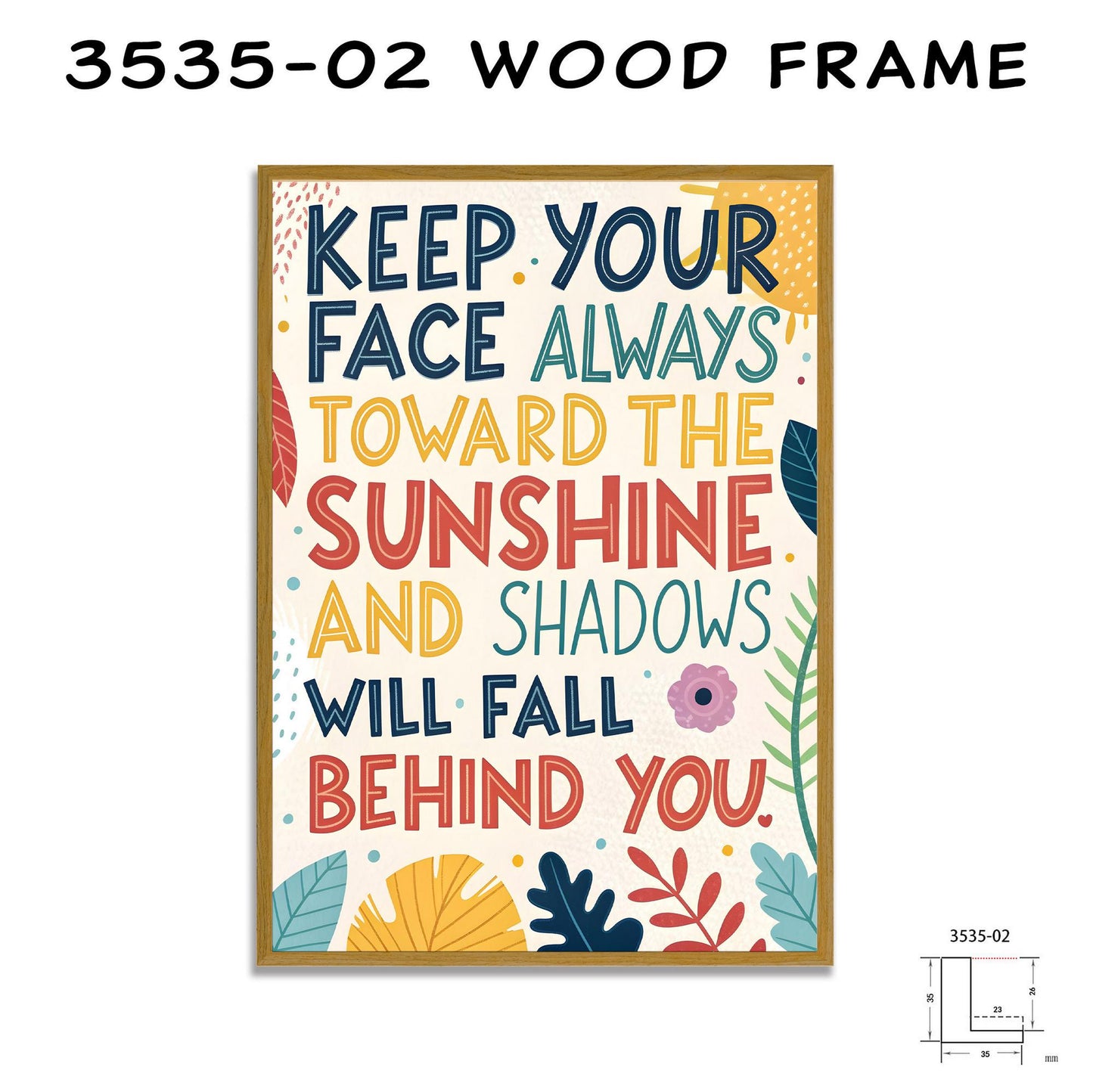 Home Office Motivation | Sunshine Quote Art | Colorful Botanical Print | Inspirational Decor | Canvas or Digital