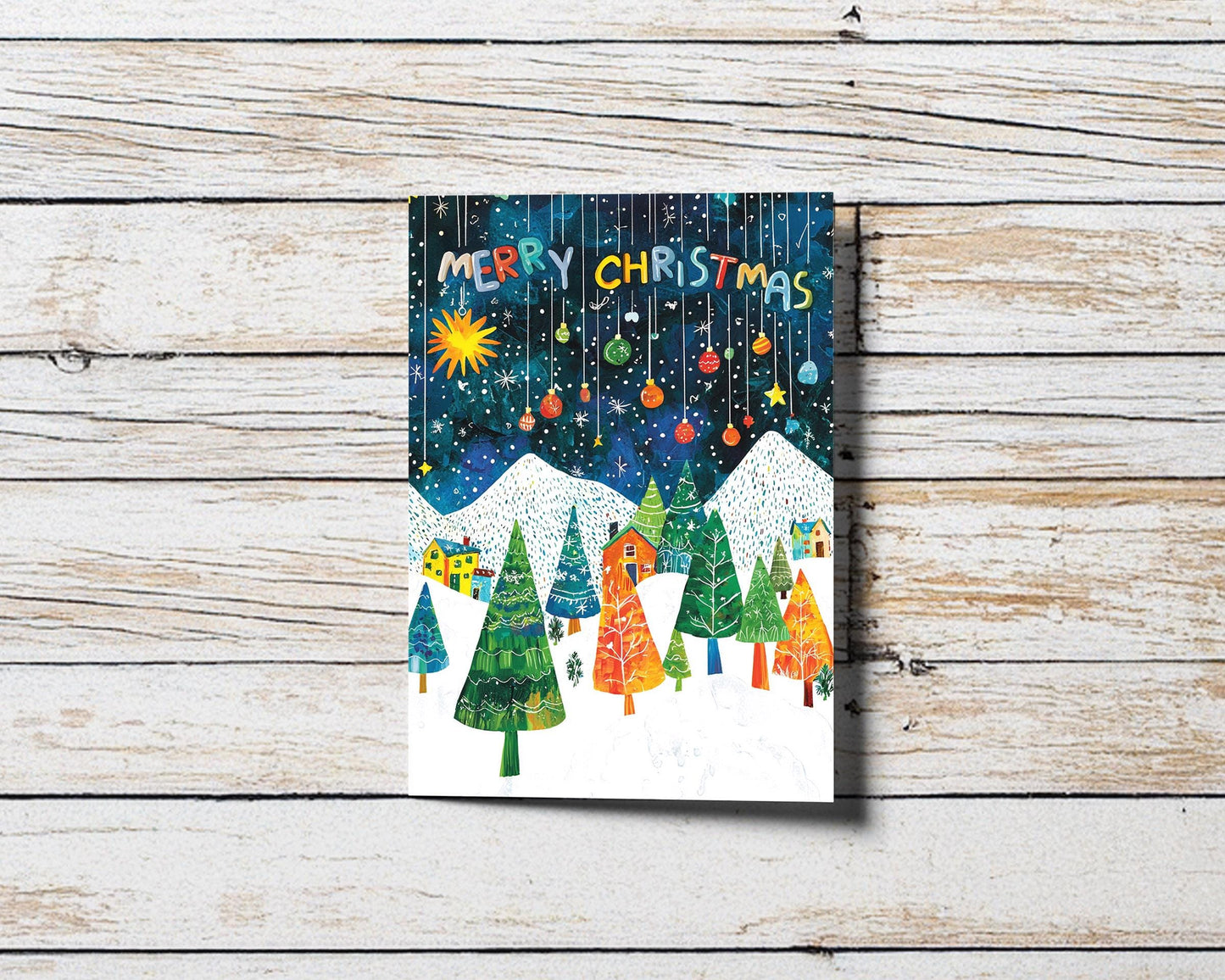 Artistic Holiday Greeting Card | George Miller Design | Festive Winter Wonderland