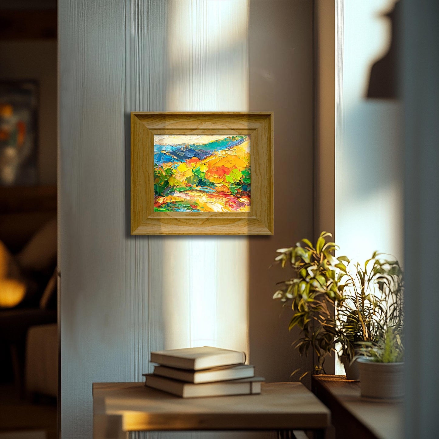 "Vibrant Landscape Masterpiece" - Original Abstract Expressionist Oil Painting
