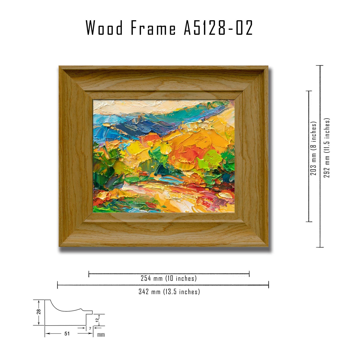 "Vibrant Landscape Masterpiece" - Modern Abstract Landscape Oil Painting
