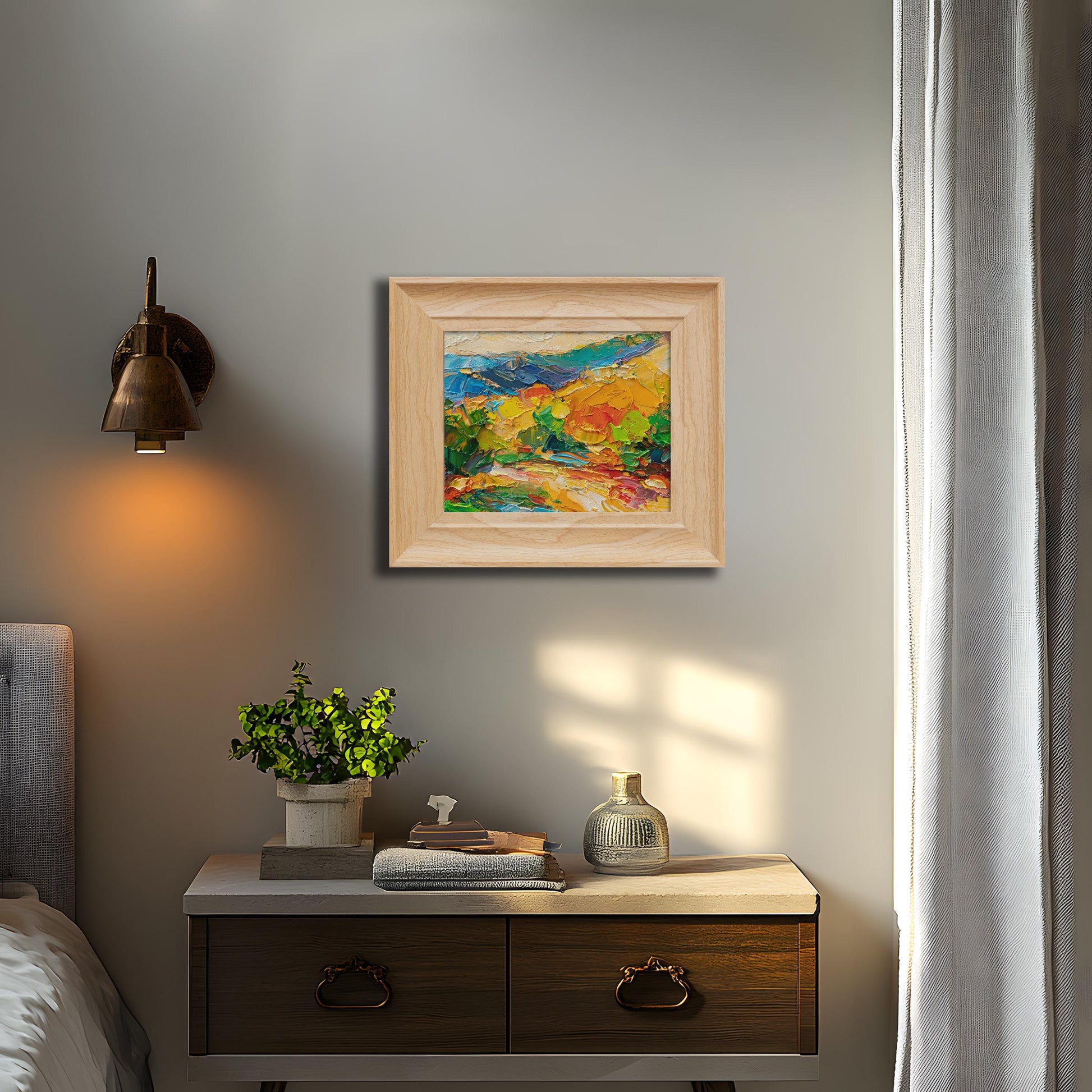 Captivating "Vibrant Landscape Masterpiece" - Textured Contemporary Art