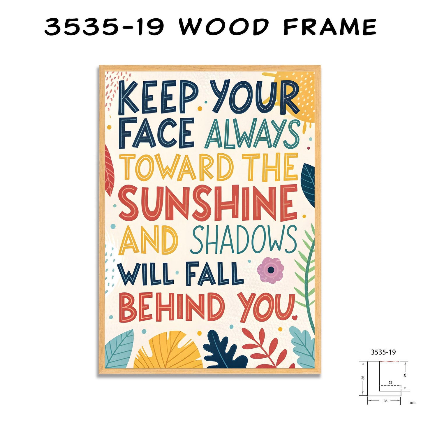 Sunshine Quote Art | Colorful Inspirational Print | Motivational Wall Decor | Home Office | Canvas or Digital