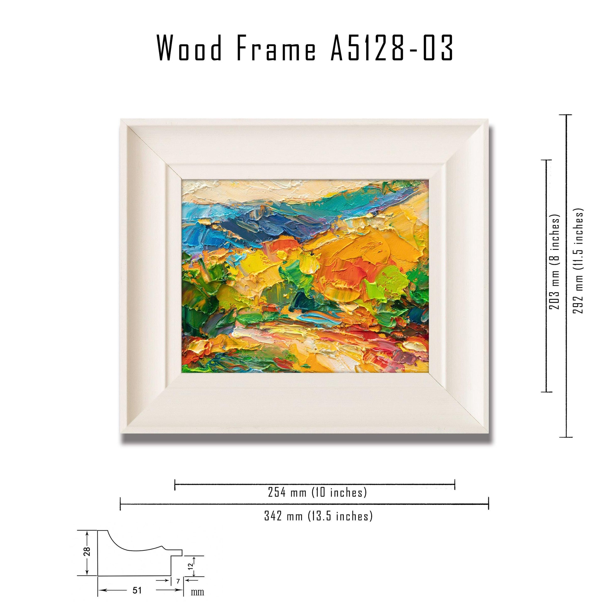 motive "Vibrant Landscape Masterpiece" - Contemporary Abstract Landscape Painting