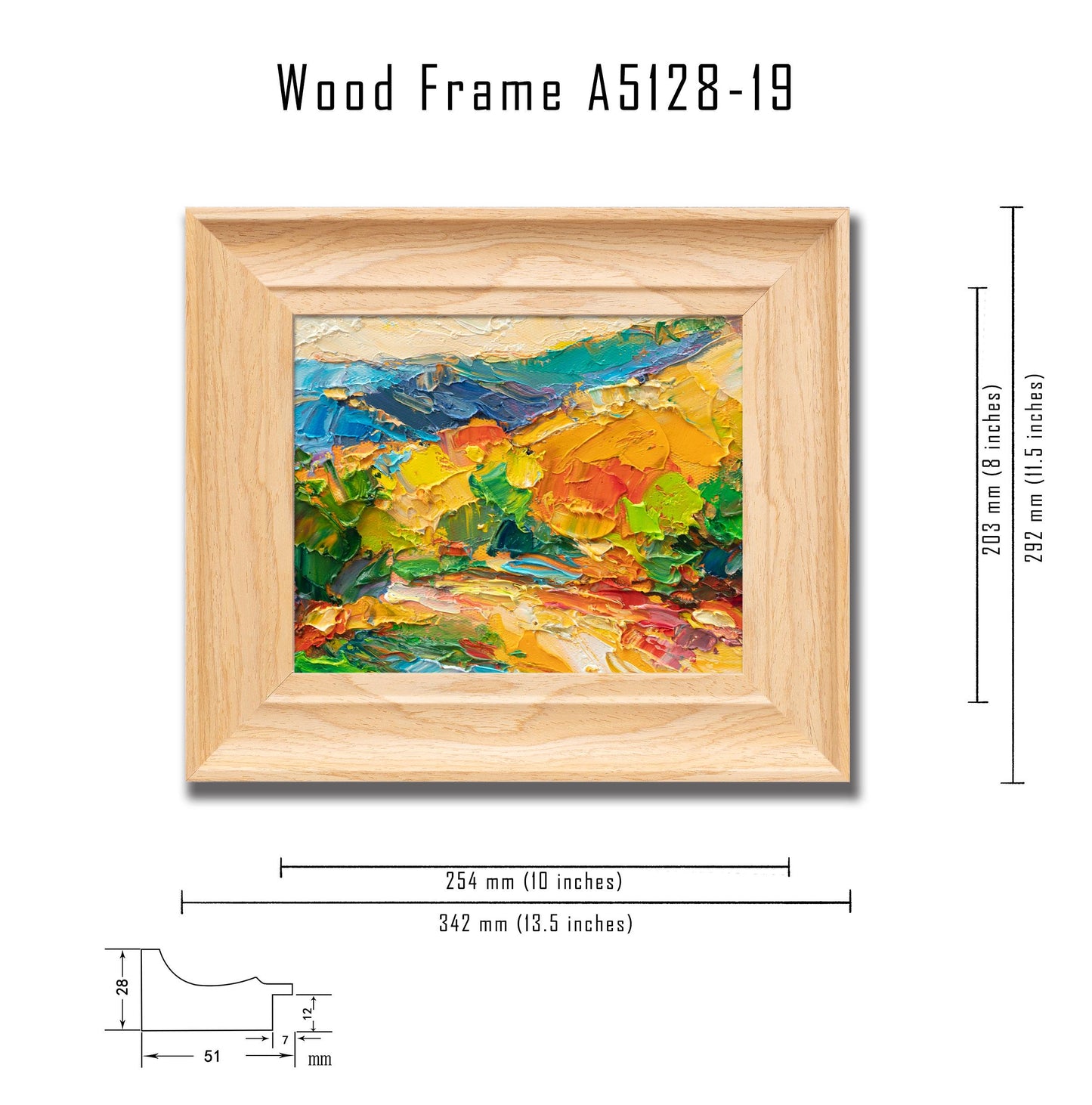 Striking "Vibrant Landscape Masterpiece" - Original Textured Art Piece