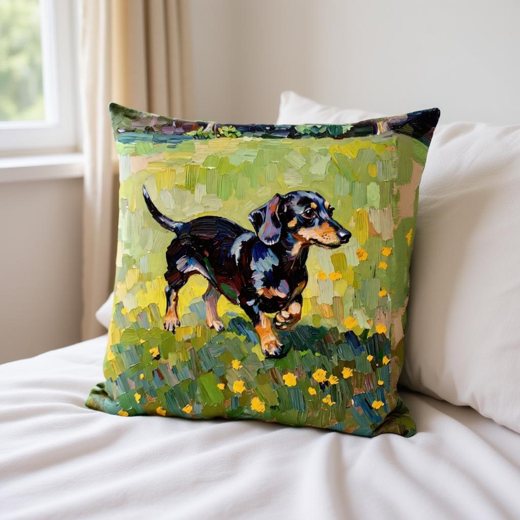Custom Pet Portrait Pillow - Illustrated Dog or Cat Pillow - Personalized Pet Memorial Gift
