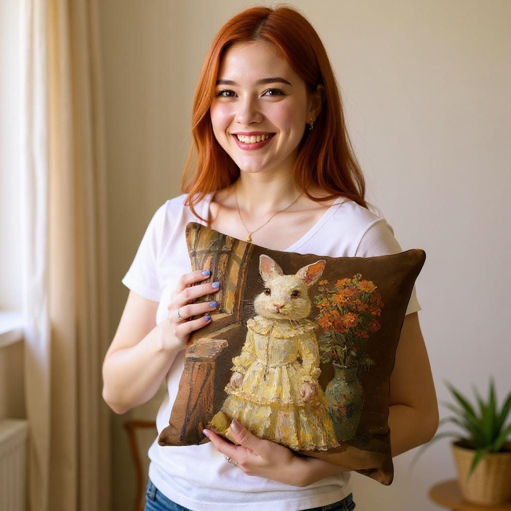 Medieval Pet Throw Pillow - Custom Oil Painted Dog Cat Portrait as Royalty