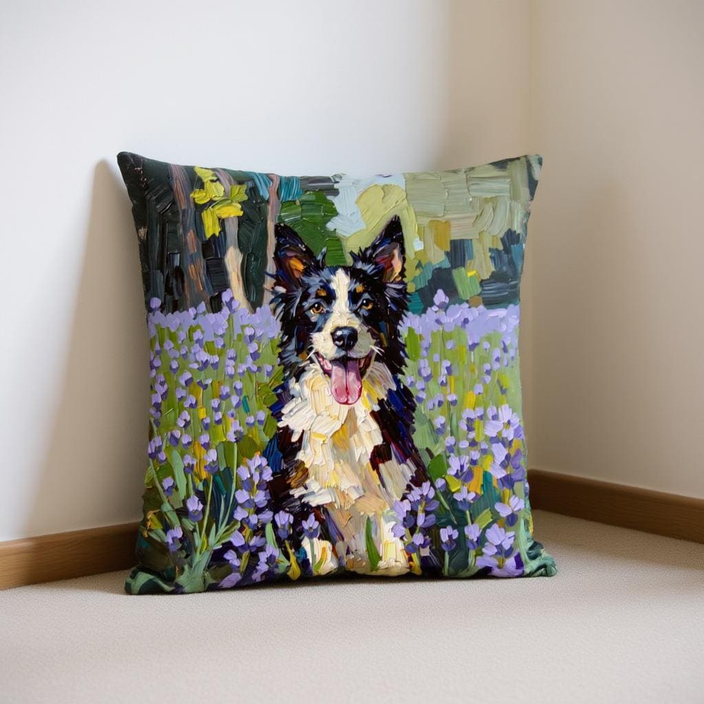 Custom Pet Pillow Gift - Personalized Dog Cat Portrait - Illustrated Art Pillow Keepsake