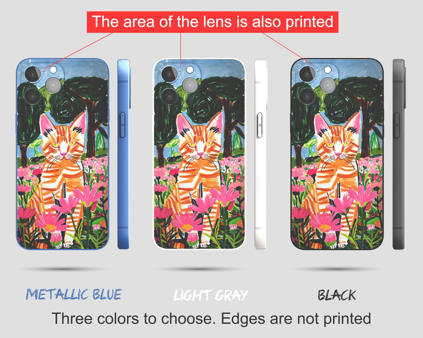 Custom Pet Portrait iPhone Case – Personalized Dog or Cat Art Printed on Silicone Phone Cover - Personalized DogPhone Case