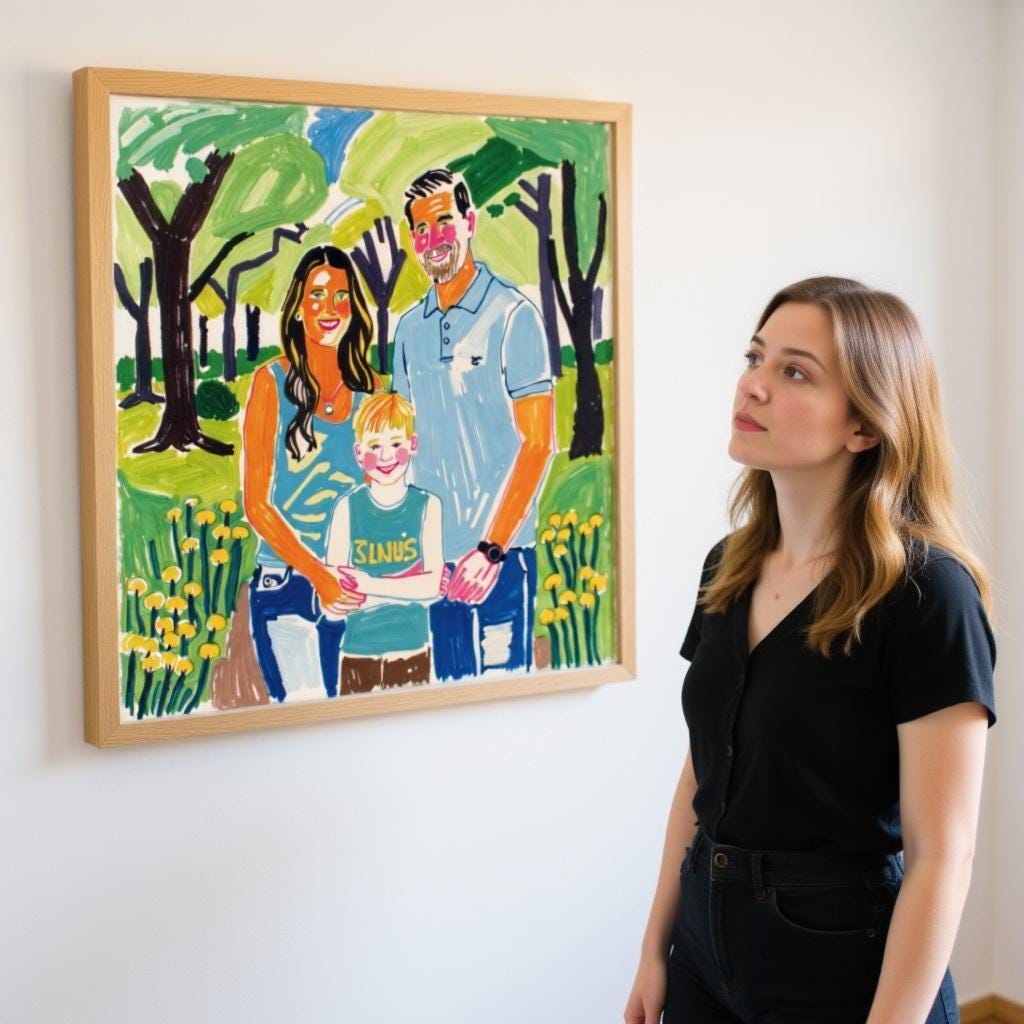 Giclee Family Portrait Print – Personalized Canvas Wall Art, From Photo Custom Drawing