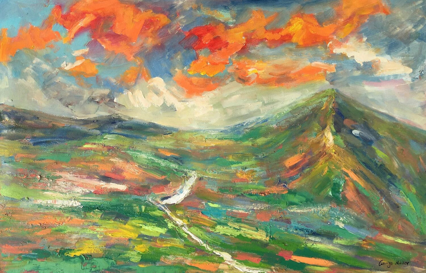 Abstract Landscape Oil Painting Mountains, Artwork, Wall Art Painting, Abstract Landscape, Large Painting, Paintings On Canvas Original