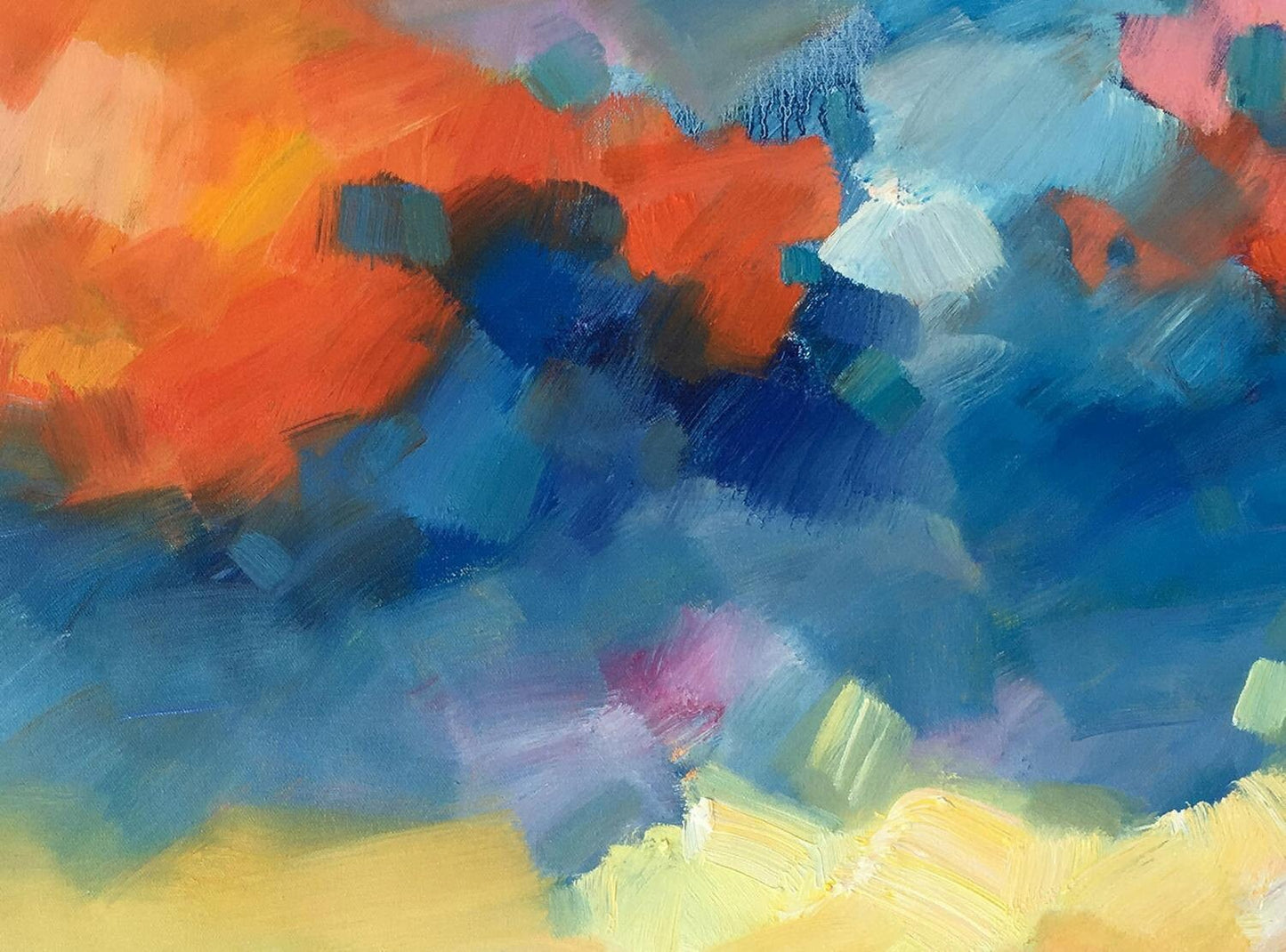 Landscape Painting, Original Oil Painting, Large Oil Painting, Modern Art, Abstract Wall Art, Canvas Art, Palette Knife Painting, Landscape