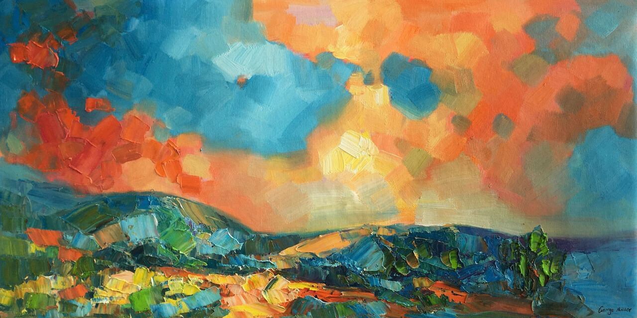 Abstract Wall Art, Large Painting, Abstract Canvas Painting, Original, Abstract Oil Painting, Landscape Painting, Living Room Wall Decor