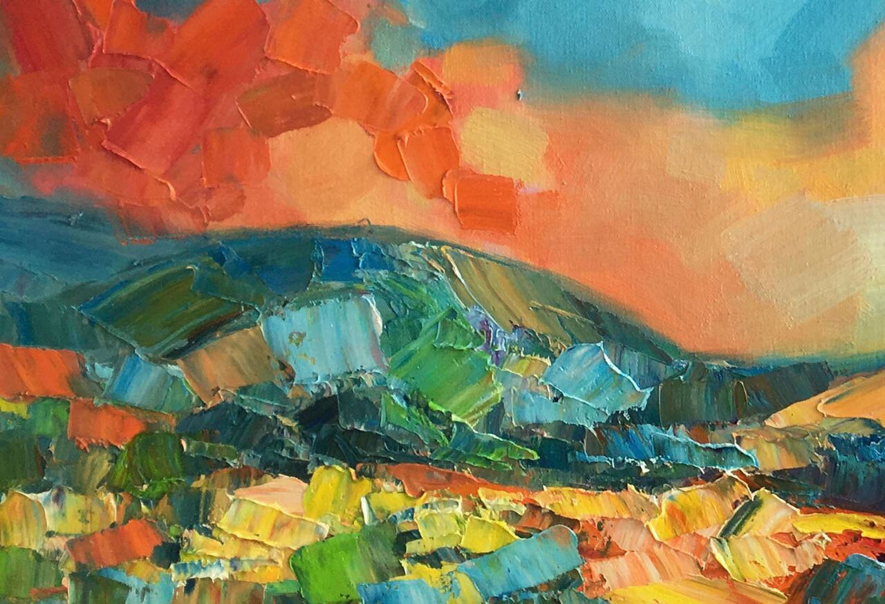 Abstract Wall Art, Large Painting, Abstract Canvas Painting, Original, Abstract Oil Painting, Landscape Painting, Living Room Wall Decor