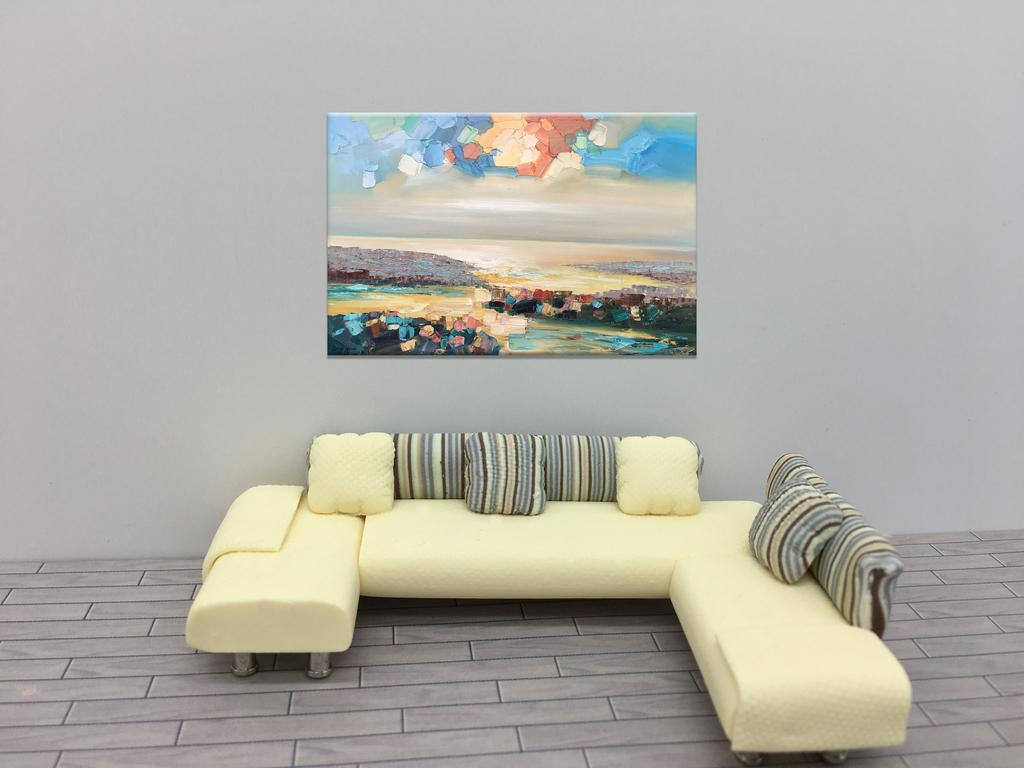 Abstract Painting, Wall Decor, Original Painting, Abstract Landscape, Abstract Canvas Art, Large Painting, Palette Knife Art, Abstract Art