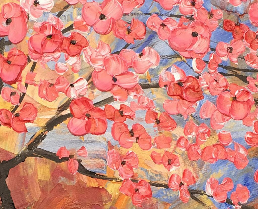Oil Painting Large Abstract Painting Contemporary Art Original Artwork Flower Art Oil Painting Abstract Canvas Painting Tree Painting Floral