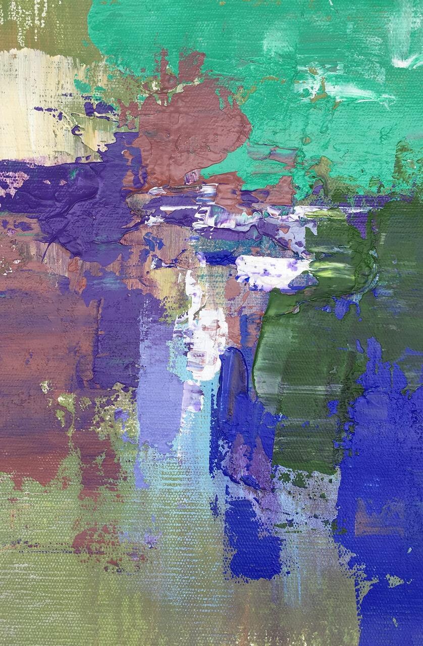Abstract Painting, Rustic Wall Decor, Abstract Oil Painting, Original Artwork, Canvas Painting, Kitchen Decor, Small Art, Modern Art