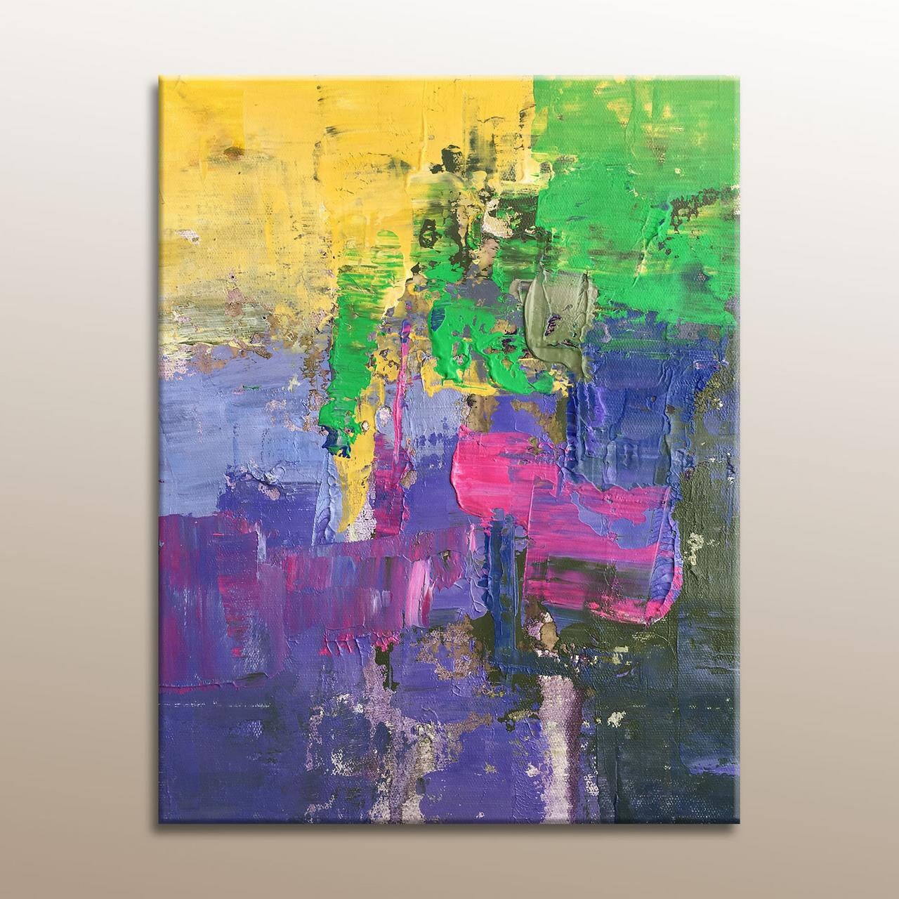 Original Oil Painting, Powder Room Art, Small Oil Painting, Coffee Wall Art, Abstract Canvas Painting, Abstract Oil Painting, Modern Art