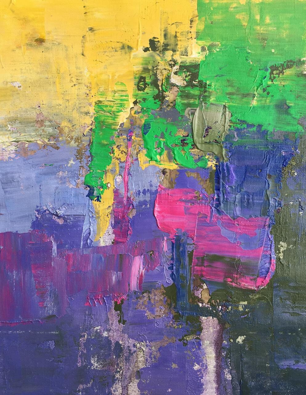 Original Oil Painting, Powder Room Art, Small Oil Painting, Coffee Wall Art, Abstract Canvas Painting, Abstract Oil Painting, Modern Art