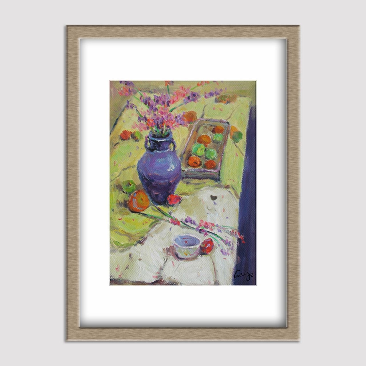 Still Life Oil Painting, Original Painting, Still Life Painting, Kitchen Decor, Small Canvas Art, Contemporary Art, Oil Painting Abstract