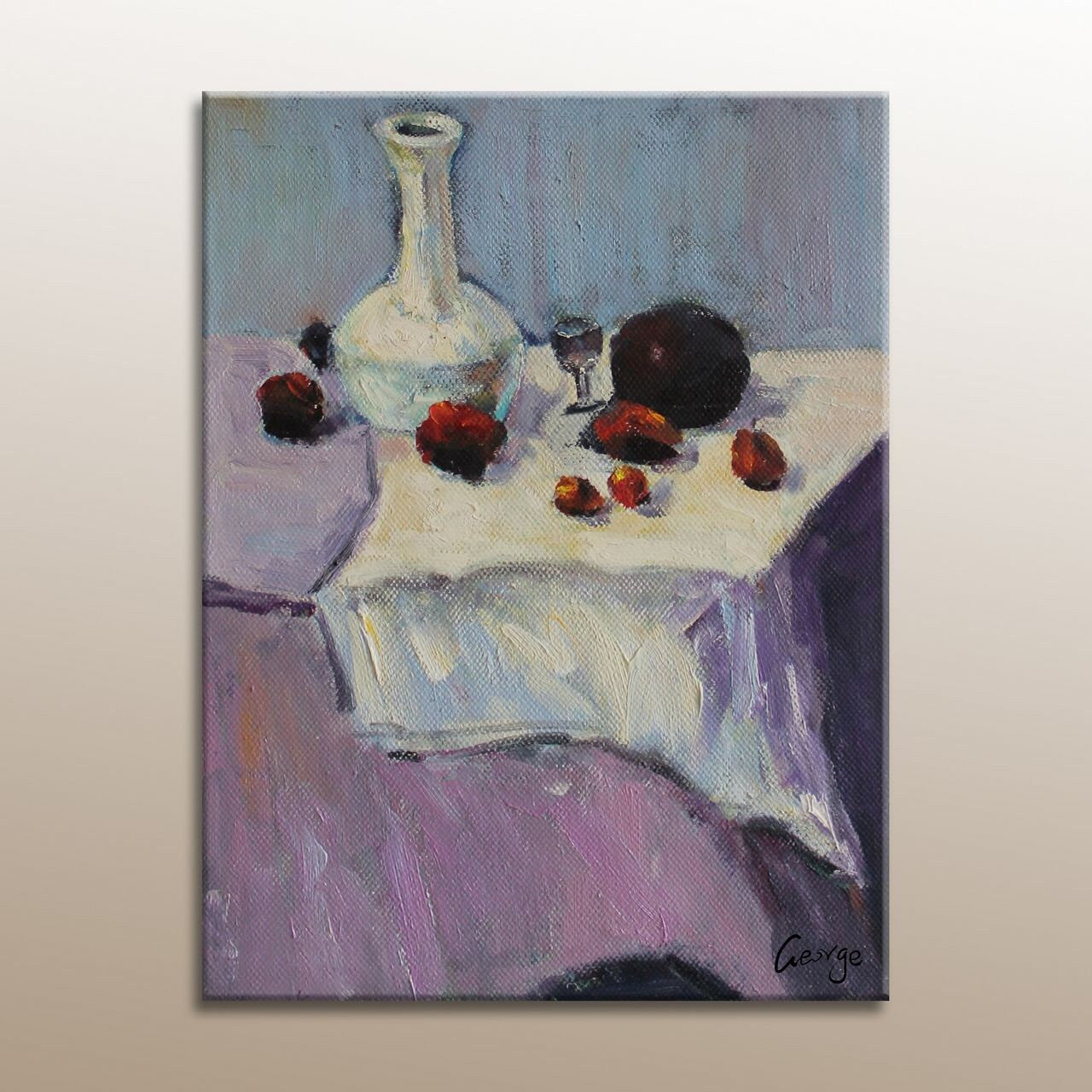 Oil Painting Still Life, Canvas Painting, Abstract Art, Original Oil Painting, Small Oil Painting, Canvas Wall Art, Still Life Painting
