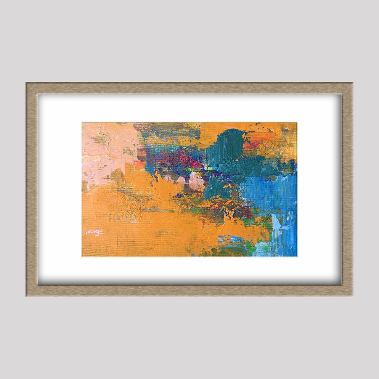 Oil Painting, Painting Abstract, Contemporary Art, Small Abstract Painting, Original Art, Rustic Wall Decor, Powder Room Art, Canvas Art