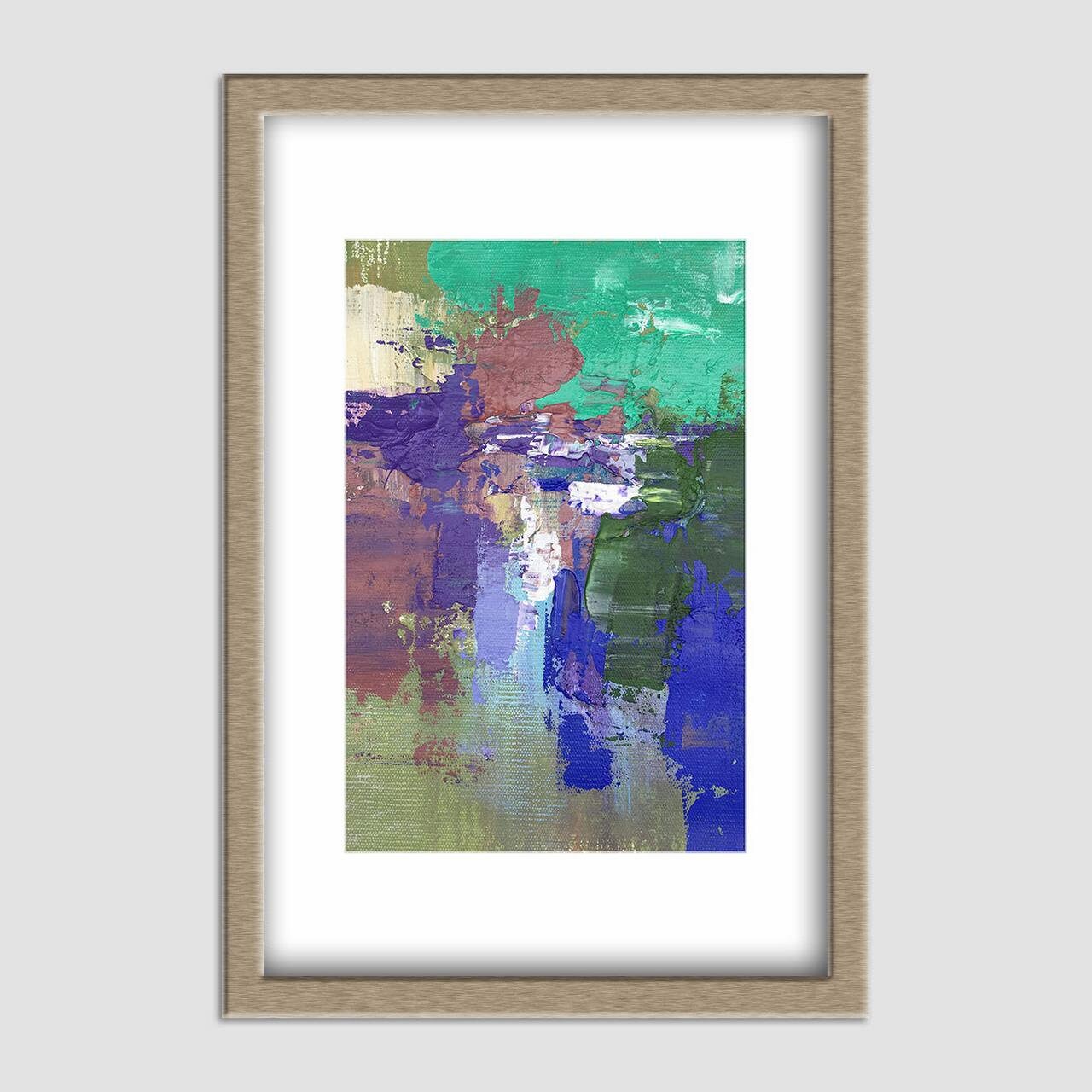 Abstract Painting, Rustic Wall Decor, Abstract Oil Painting, Original Artwork, Canvas Painting, Kitchen Decor, Small Art, Modern Art