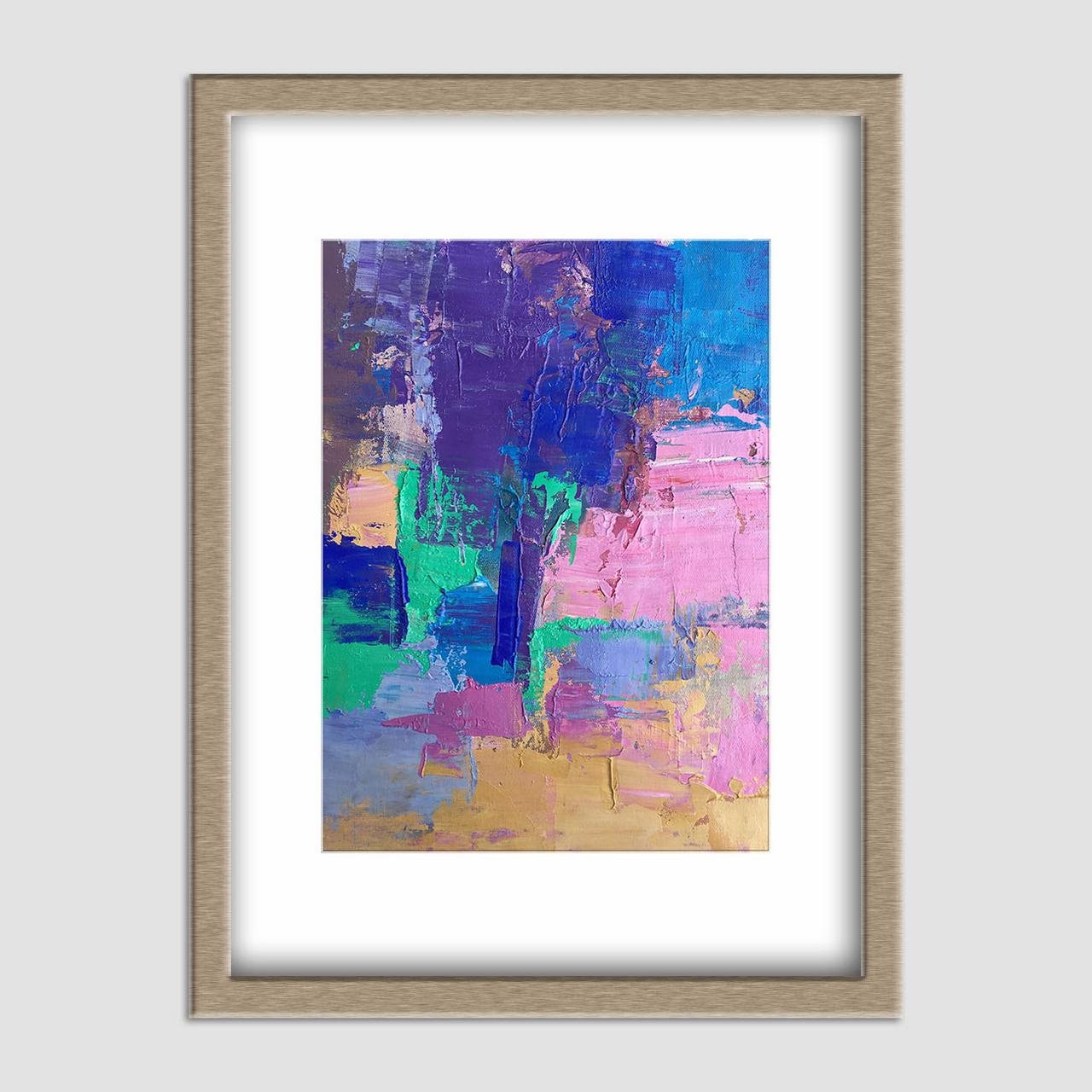 Abstract Canvas Painting, Extra Small Wall Art, Small Art, Modern Painting, Abstract Painting, Sign, Original Abstract Painting