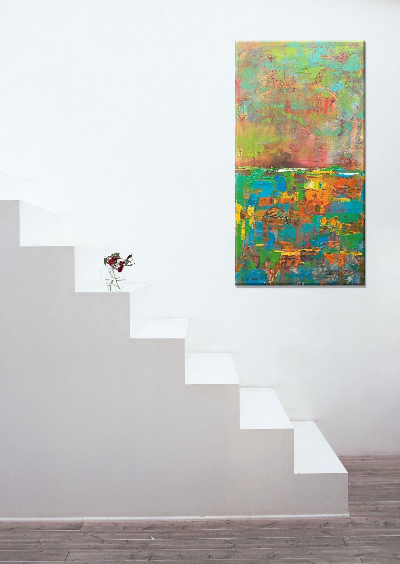 Abstract Art, Oil Painting, Abstract Canvas Painting, Original Painting, Abstract Landscape Painting, Large Oil Painting, GeorgeMillerArt