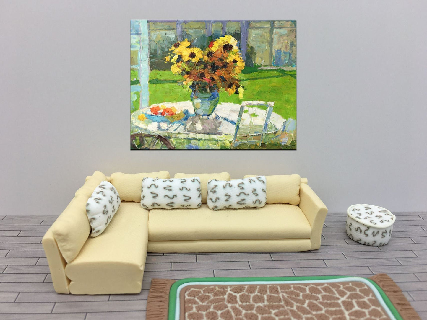 Flower Painting, Sunflowers Oil Painting, Original Art, Modern Art, Palette Knife Painting, Oil Painting, Abstract Flower Painting