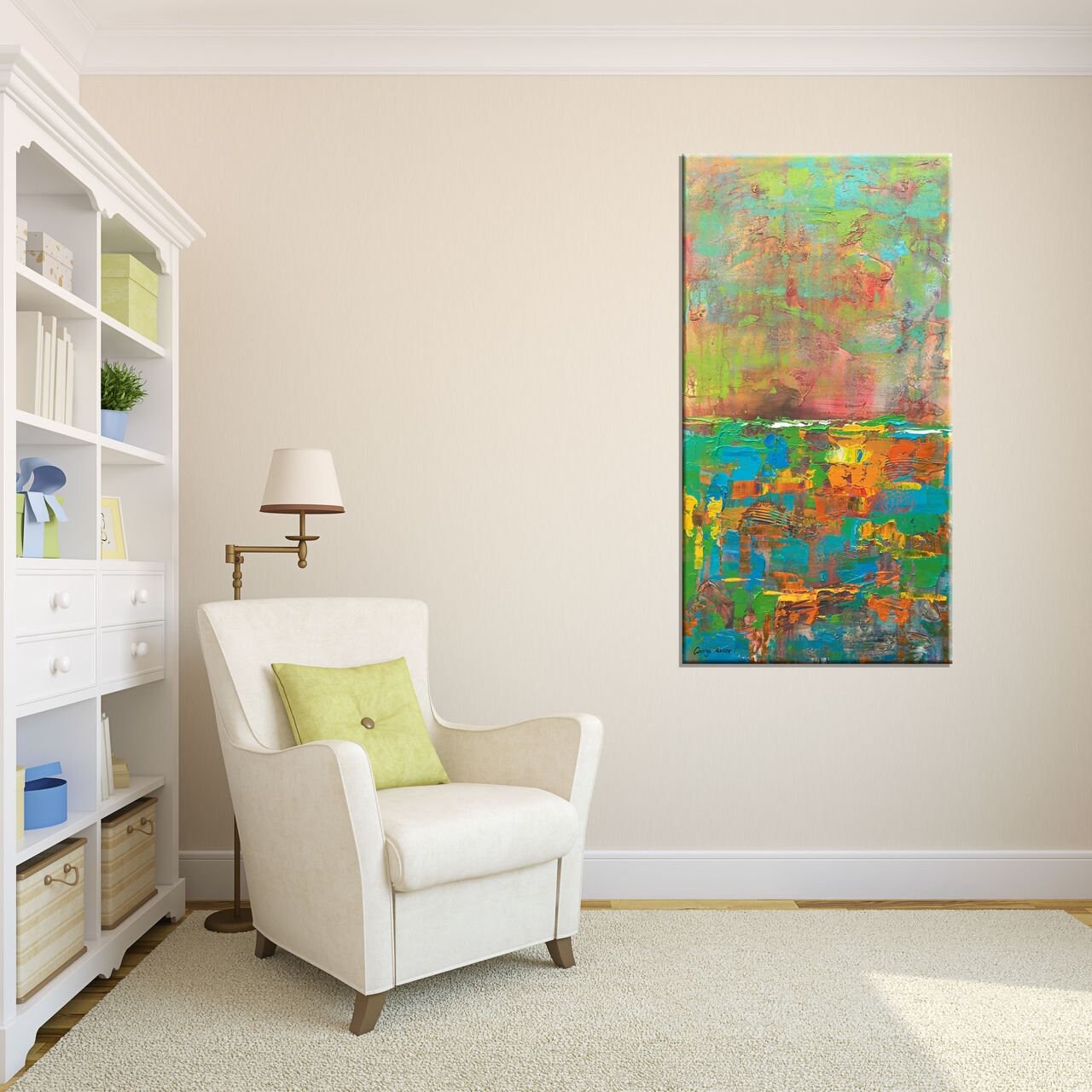 Abstract Art, Oil Painting, Abstract Canvas Painting, Original Painting, Abstract Landscape Painting, Large Oil Painting, GeorgeMillerArt