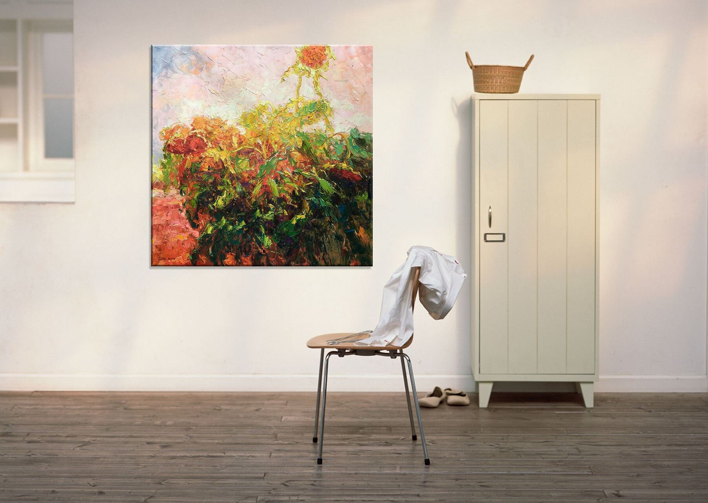 Original Abstract Painting, Canvas Painting, Contemporary Painting, Living Room Wall Decoration, Oil Painting Abstract, Floral Painting