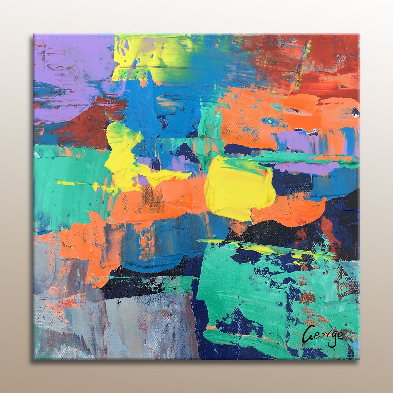 Living Room Art, Wall Decor, Original Oil Painting, Abstract Oil Painting, Contemporary Painting, Canvas Art, Small Canvas Art, Abstract Art