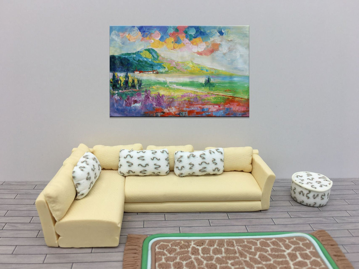 Oil Painting Landscape, Large Wall Decor, Abstract Landscape Painting, Original Painting, Abstract Canvas Art, Abstract Painting, Large Art