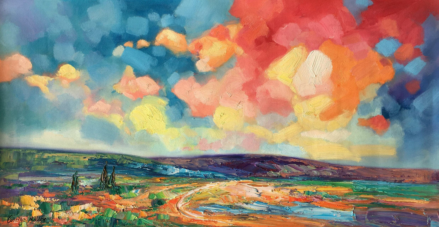 Abstract Landscape Oil Painting, Fine Art, Oil Painting, Abstract Landscape, Oversized Wall Art, Handmade Painting, Contemporary Artwork