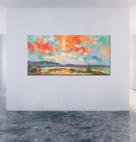 Canvas Art, Oil Painting Abstract, Living Room Art, Modern Painting, Abstract Wall Art, Oil Painting Original, Large Abstract Painting, 48"