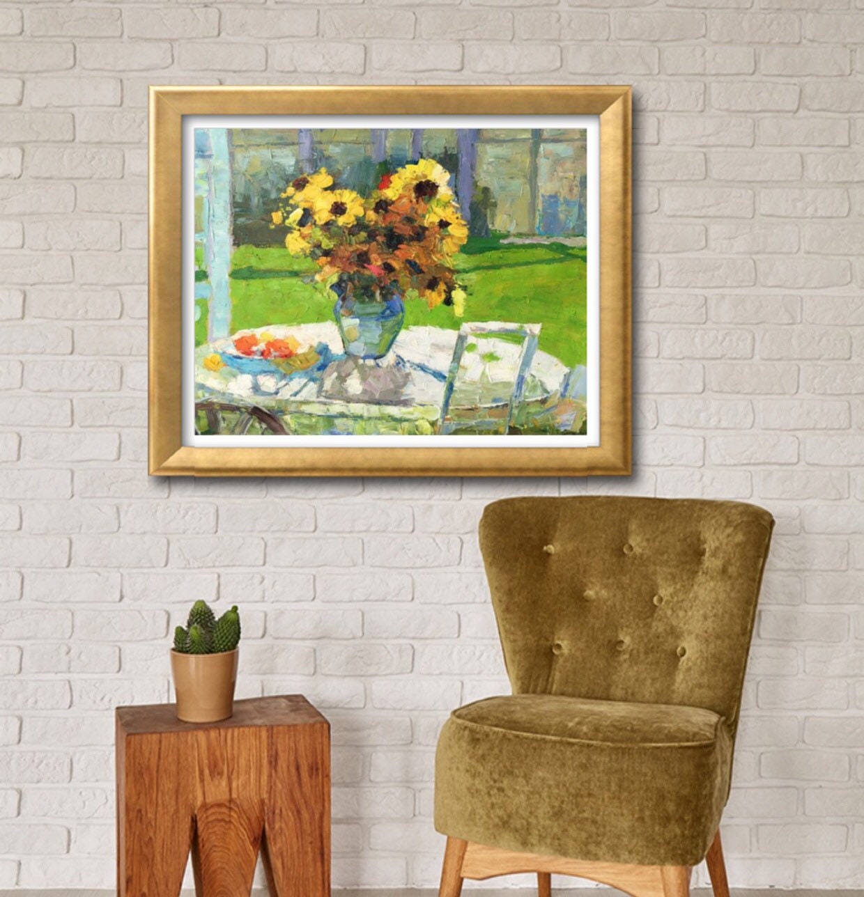 Flower Painting, Sunflowers Oil Painting, Original Art, Modern Art, Palette Knife Painting, Oil Painting, Abstract Flower Painting