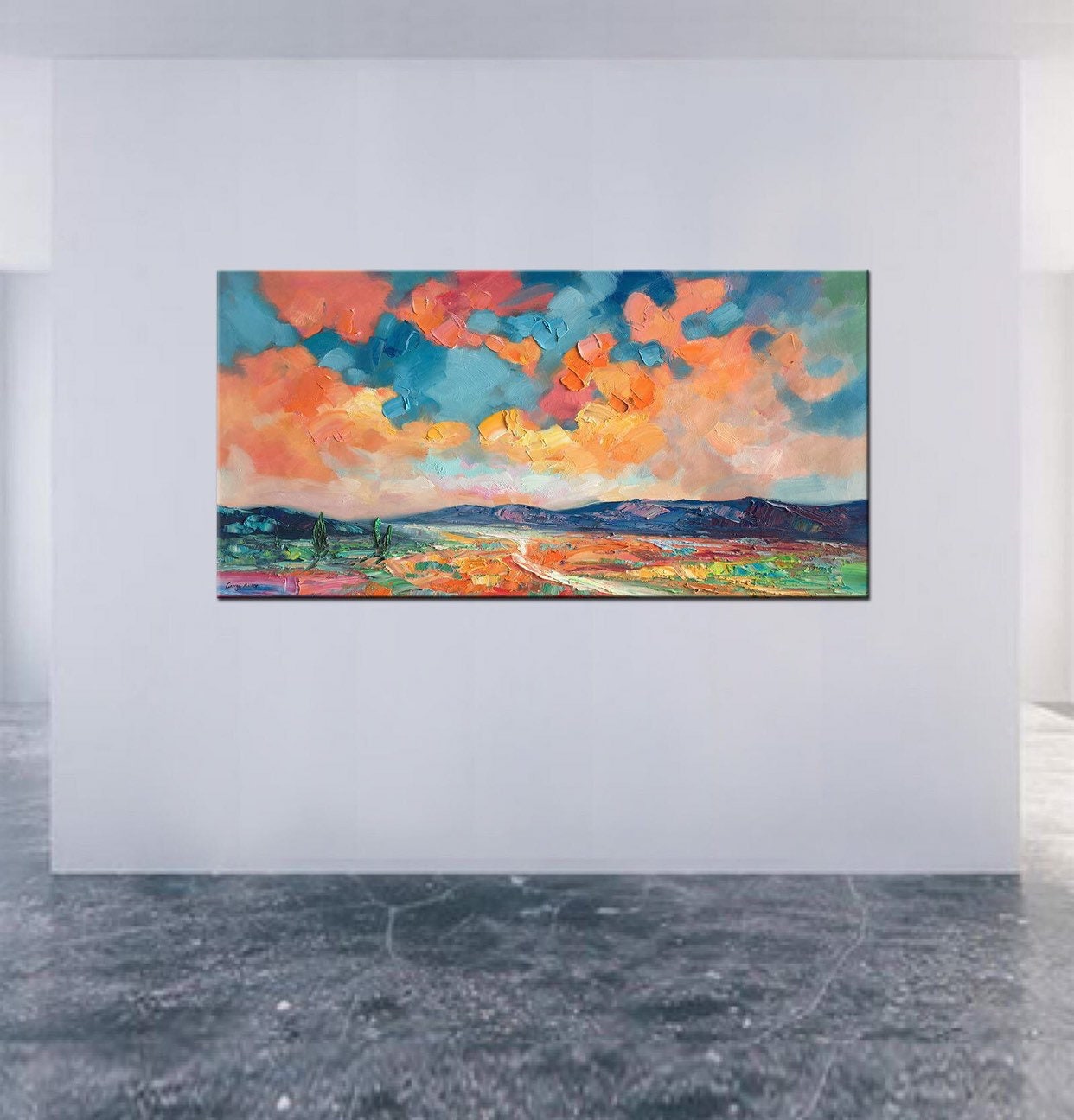 Canvas Painting, Abstract Art, Large Painting, Original Artwork, Canvas Wall Decor, Contemporary Painting, Abstract Landscape Painting