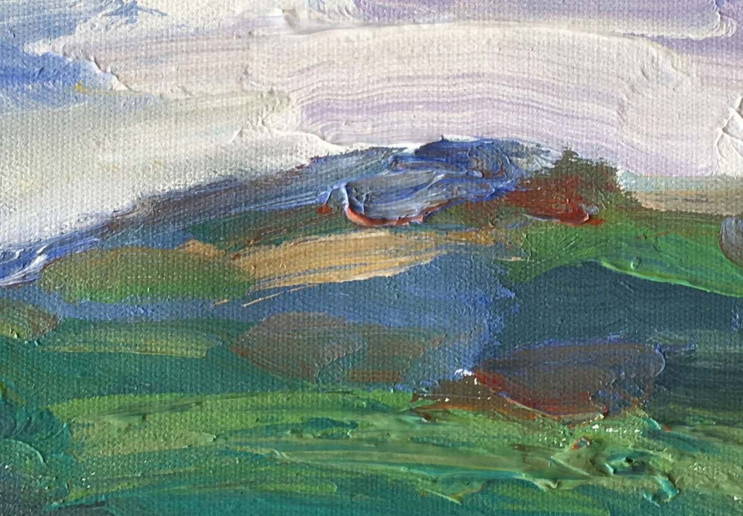 Small Painting, Abstract Canvas Art, Modern Art, Family Wall Decor, Landscape Painting, Living Room Wall Art, Oil Painting Abstract