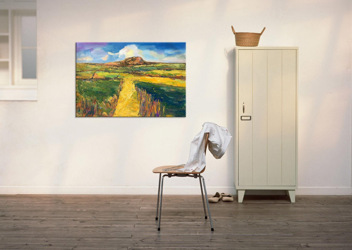 Landscape Painting, Oil Painting Landscape, Large Abstract Art, Contemporary Art, Abstract Canvas Art, Wall Decor, Tuscany Landscape, Green