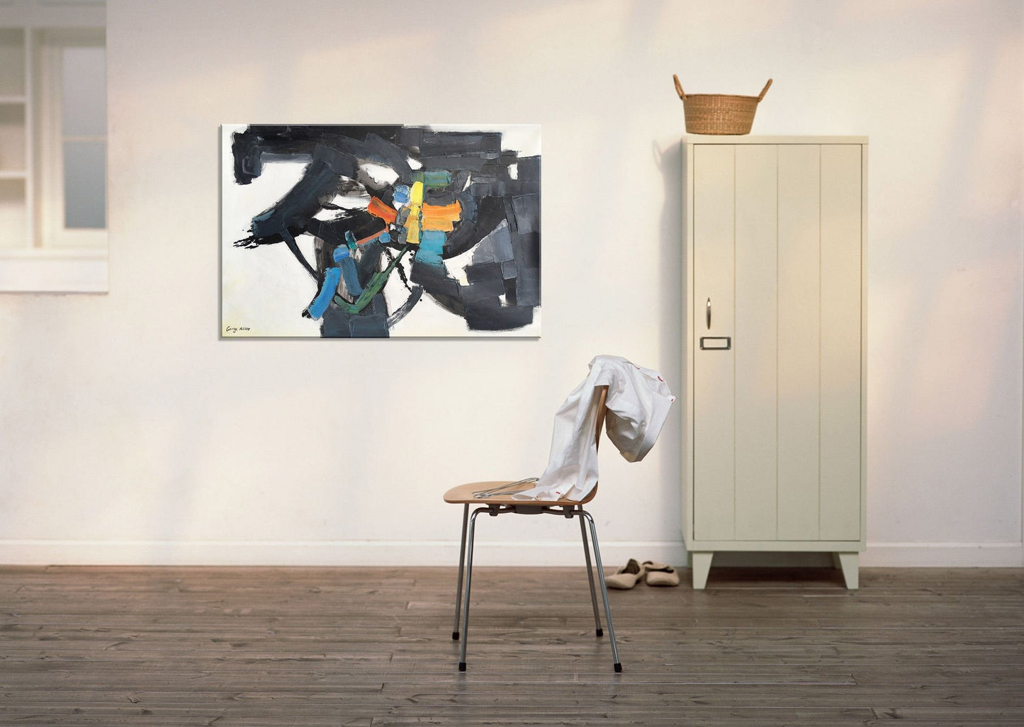 Large Black and White Canvas Art, Modern Painting, Rustic Wall Decor, Large Oil Painting, Original Art, Bedroom Wall Decor, Abstract Art