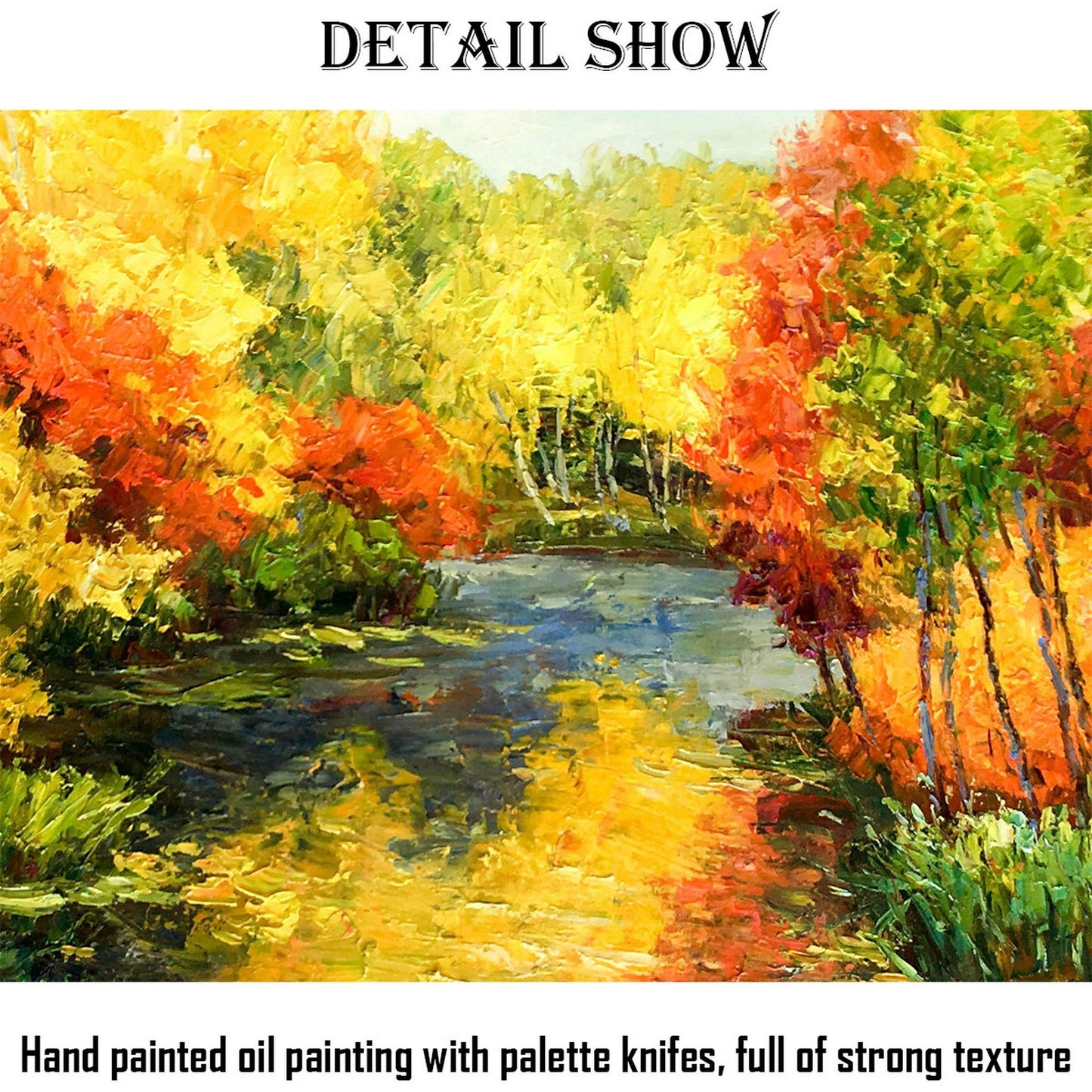 Autumn Forest Large Wall Art, Wall Decor, Large Canvas Art, Canvas Painting, Oil Painting Abstract, Modern Painting, Oil Painting Landscape