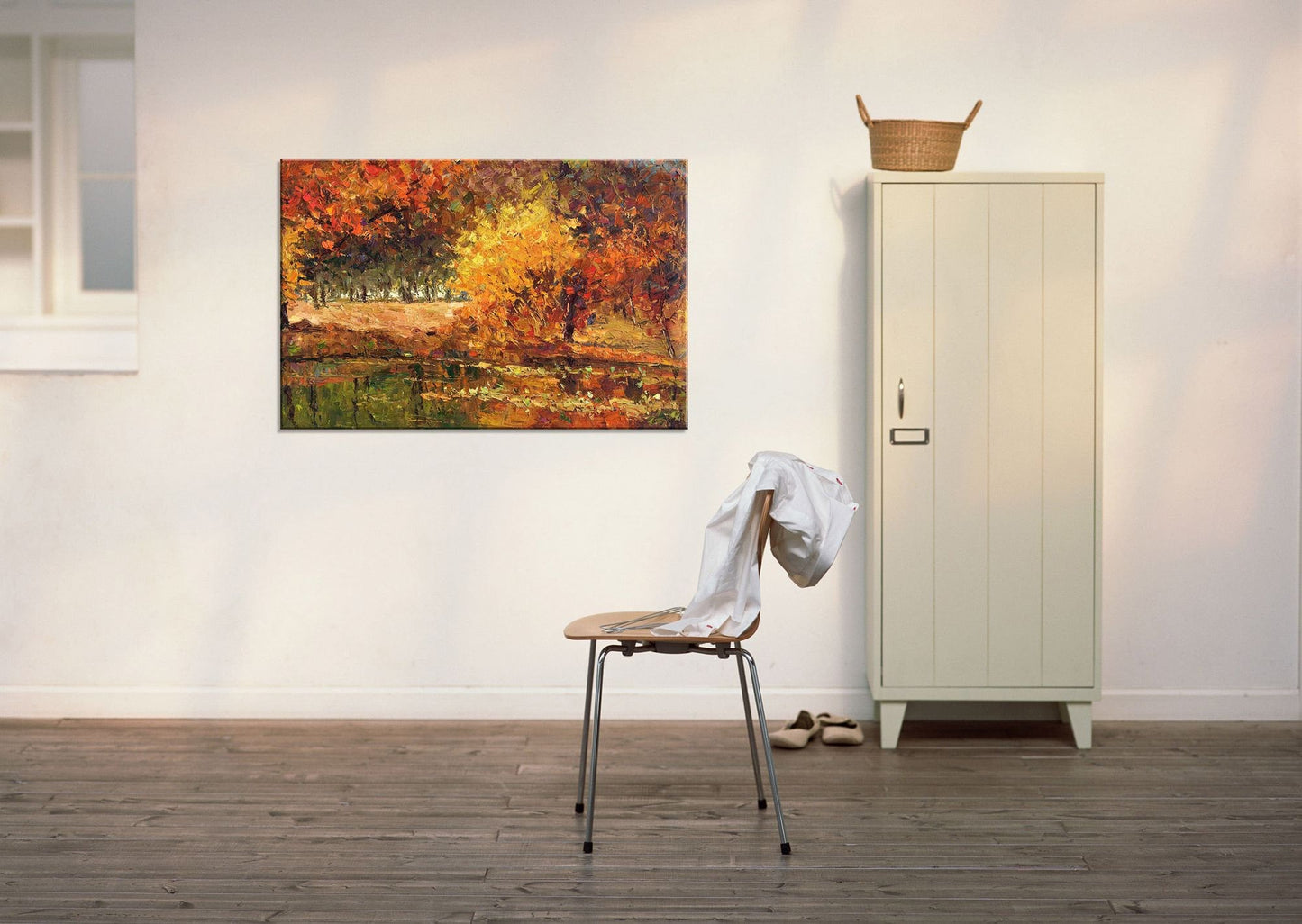 Oil Painting Autumn Forest, Canvas Wall Art, Wall Art Painting, Abstract Landscape, Extra Large Abstract Painting, Handmade Contemporary Art