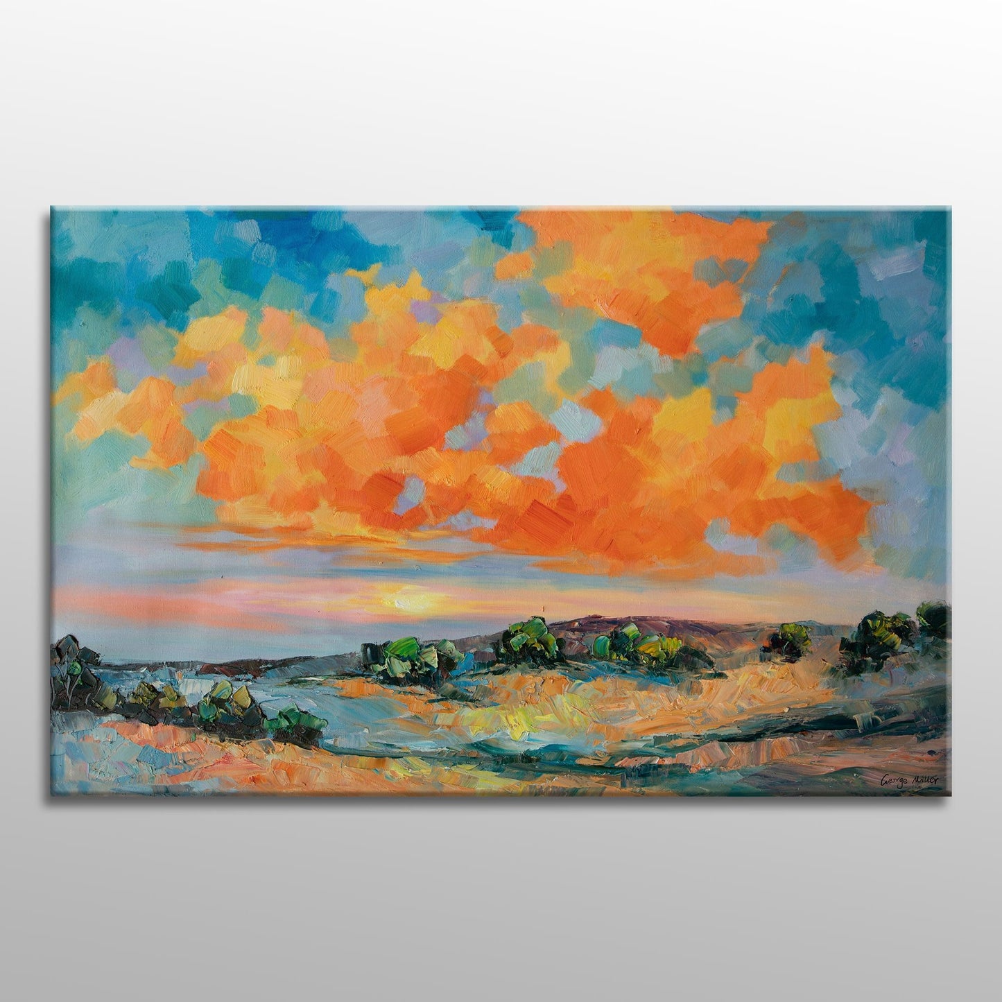 Large Oil Painting, Tuscany, Original Abstract Painting, Abstract Canvas Art, Abstract Oil Painting, Original Landscape Painting, Large Art
