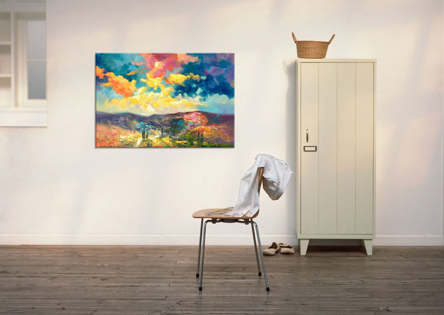 Large Landscape Painting, Original Oil Painting, Wall Decor, Painting Abstract, Living Room Decor, Large Canvas Painting, Canvas Art