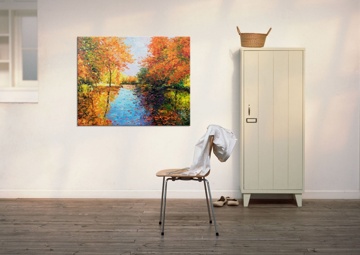 Landscape Painting, Abstract Oil Painting, Canvas Painting, Large Wall Decor, Original Painting, Large Abstract Painting, Autumn Forest Art