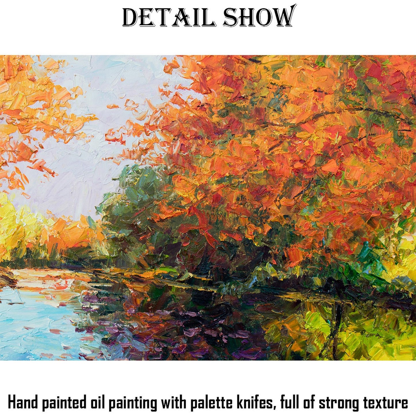 Landscape Painting, Abstract Oil Painting, Canvas Painting, Large Wall Decor, Original Painting, Large Abstract Painting, Autumn Forest Art